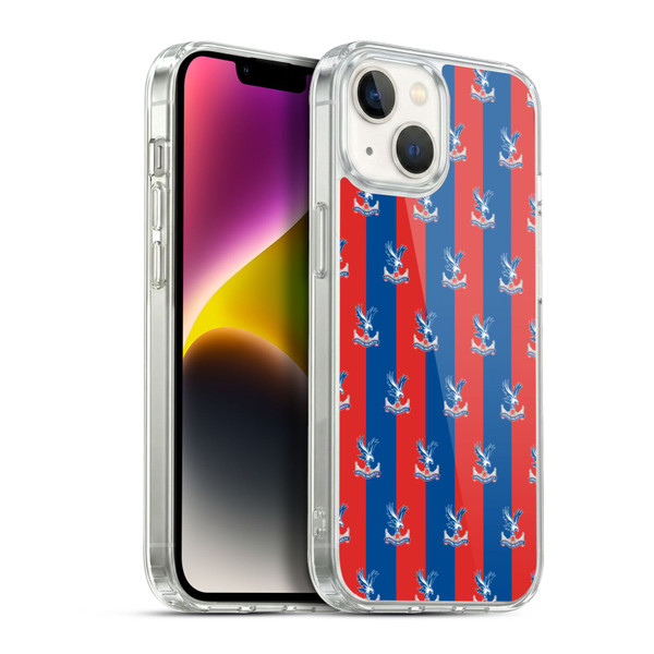 Crystal Palace FC Crest Pattern Soft Gel Case for Apple iPhone 14