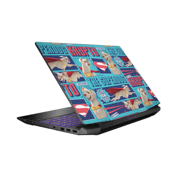 DC League Of Super Pets Graphics Krypto The Superdog Vinyl Sticker Skin Decal Cover for HP Pavilion 15.6" 15-dk0047TX