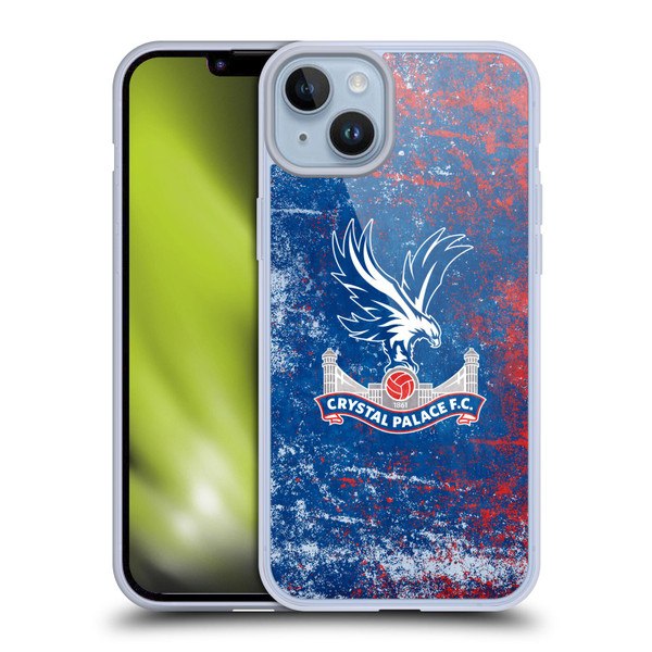 Crystal Palace FC Crest Distressed Soft Gel Case for Apple iPhone 14 Plus