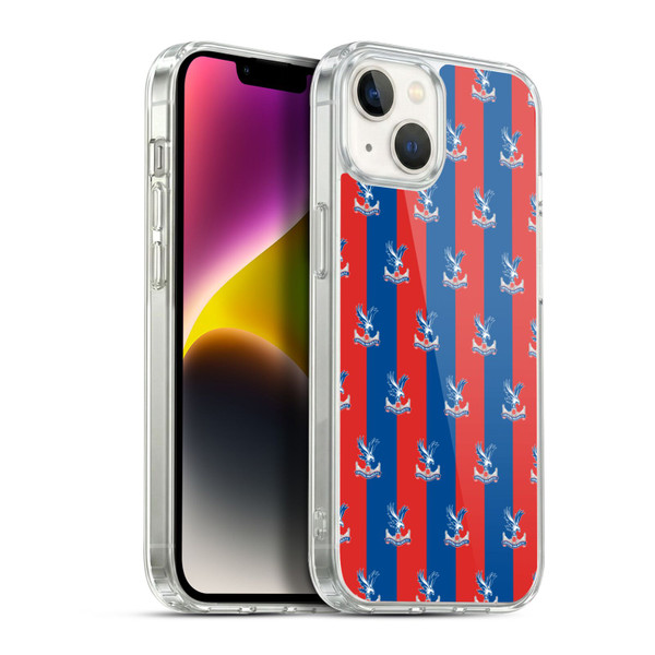 Crystal Palace FC Crest Pattern Soft Gel Case for Apple iPhone 14 Plus & MagSafe