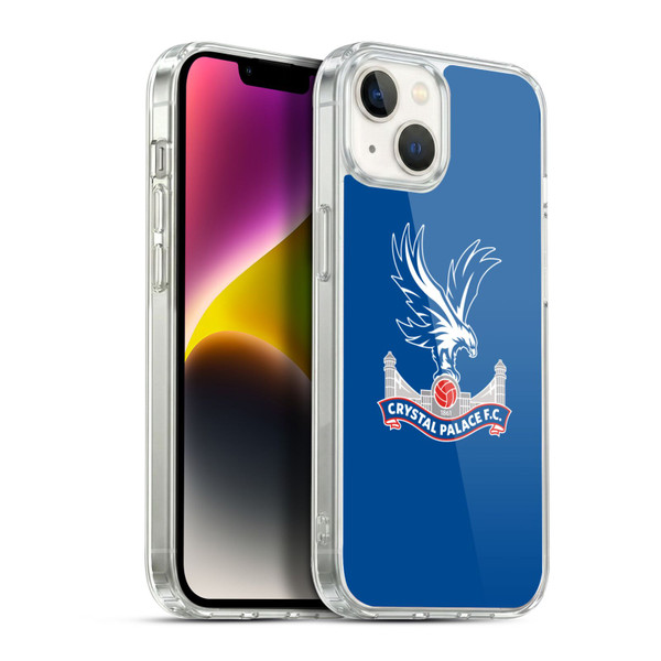 Crystal Palace FC Crest Plain Soft Gel Case for Apple iPhone 14 Plus & MagSafe
