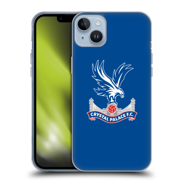 Crystal Palace FC Crest Plain Soft Gel Case for Apple iPhone 14 Plus