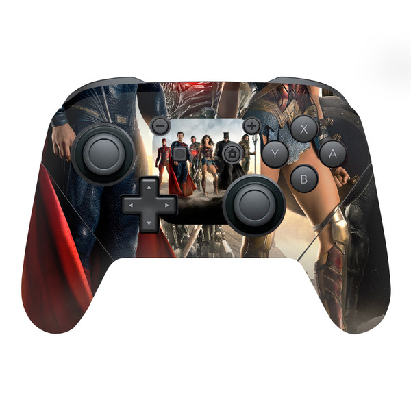 Zack Snyder's Justice League Snyder Cut Character Art Group Colored Vinyl Sticker Skin Decal Cover for Nintendo Switch Pro Controller