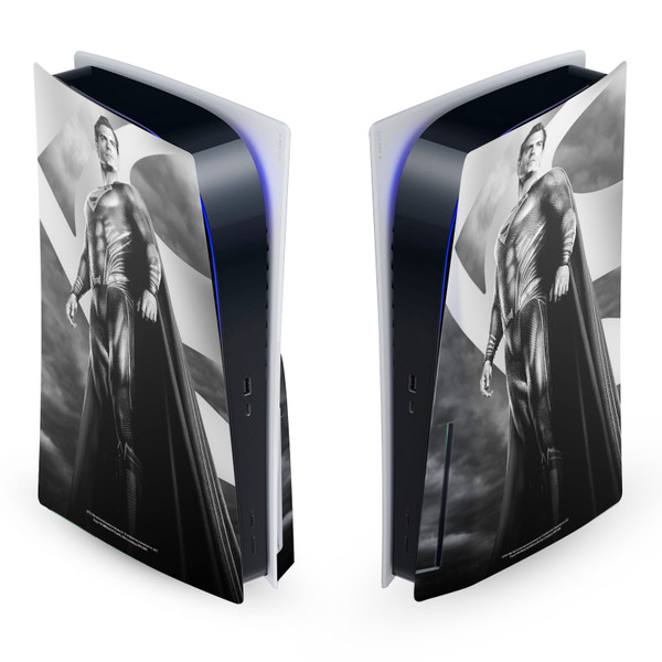 Zack Snyder's Justice League Snyder Cut Character Art Superman Vinyl Sticker Skin Decal Cover for Sony PS5 Disc Edition Console