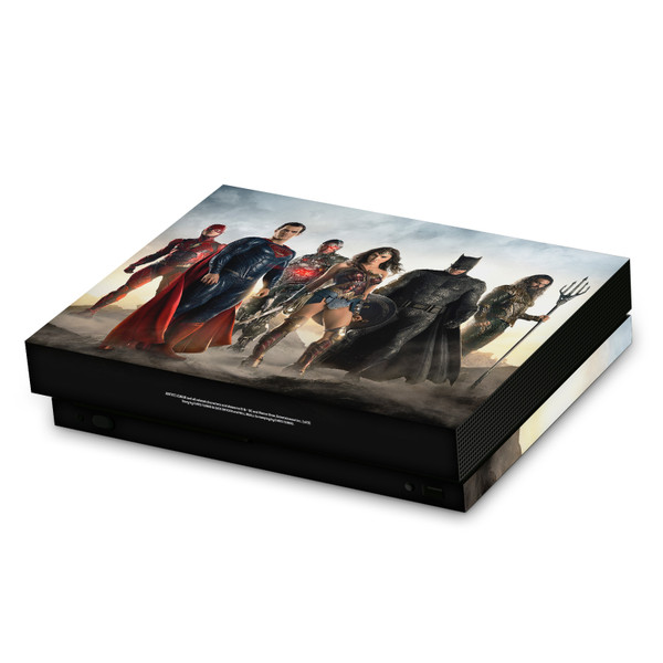 Zack Snyder's Justice League Snyder Cut Character Art Group Colored Vinyl Sticker Skin Decal Cover for Microsoft Xbox One X Console