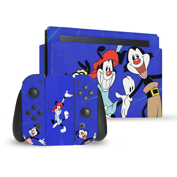 Animaniacs Graphic Art Group Vinyl Sticker Skin Decal Cover for Nintendo Switch Bundle