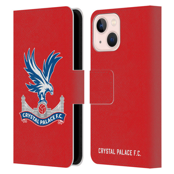 Crystal Palace FC Crest Eagle Leather Book Wallet Case Cover For Apple iPhone 13 Mini