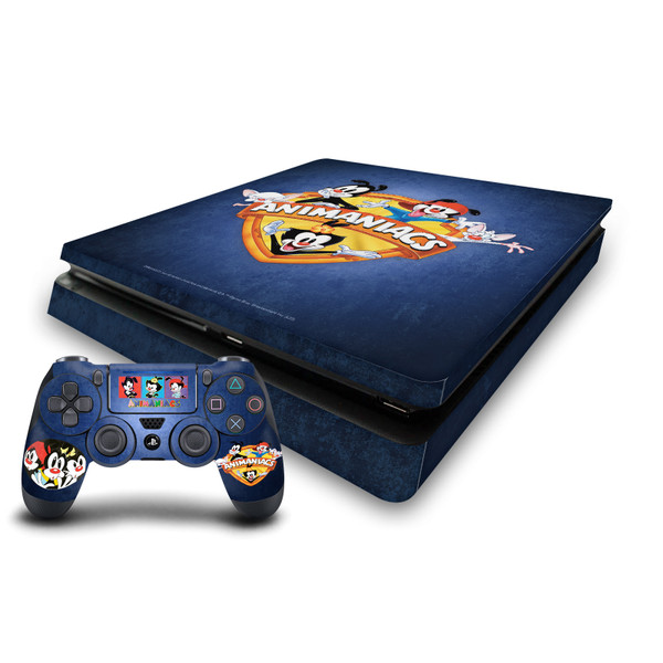 Animaniacs Graphic Art Logo Vinyl Sticker Skin Decal Cover for Sony PS4 Slim Console & Controller