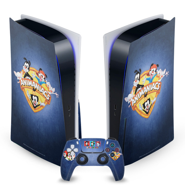 Animaniacs Graphic Art Logo Vinyl Sticker Skin Decal Cover for Sony PS5 Disc Edition Bundle