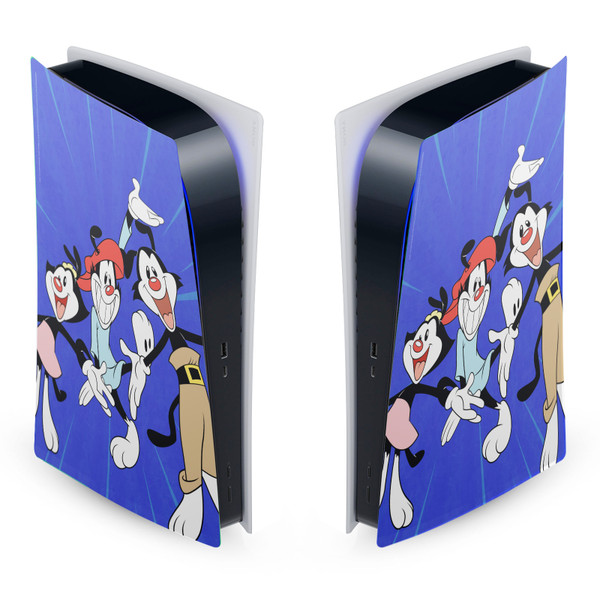 Animaniacs Graphic Art Group Vinyl Sticker Skin Decal Cover for Sony PS5 Digital Edition Console