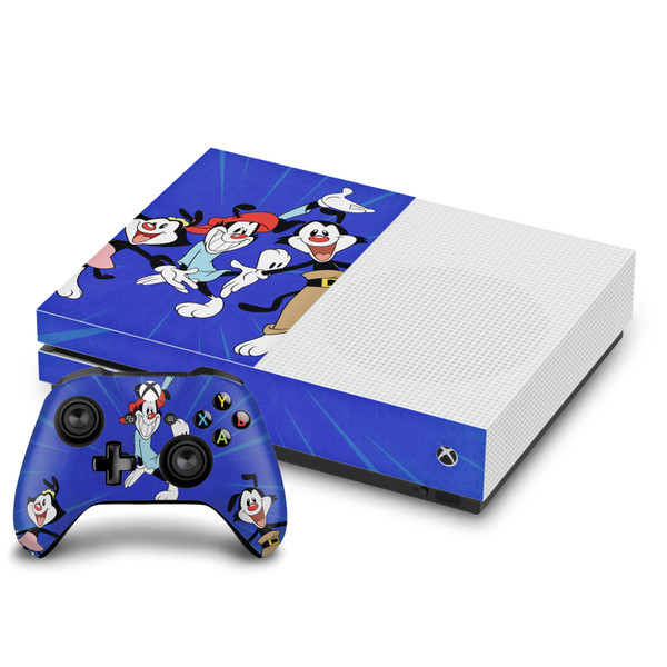Animaniacs Graphic Art Group Vinyl Sticker Skin Decal Cover for Microsoft One S Console & Controller