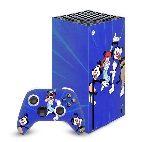 Animaniacs Graphic Art Group Vinyl Sticker Skin Decal Cover for Microsoft Series X Console & Controller