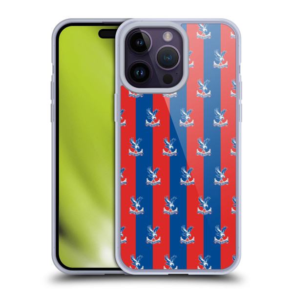 Crystal Palace FC Crest Pattern Soft Gel Case for Apple iPhone 14 Pro Max & MagSafe