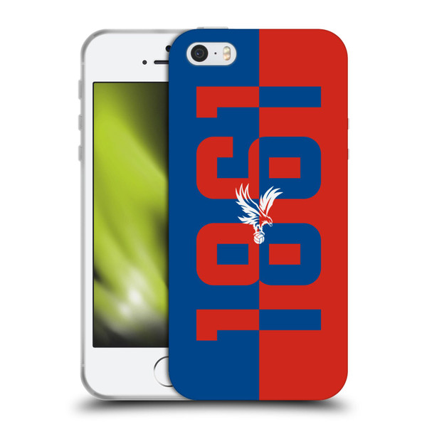 Crystal Palace FC Crest 1861 Soft Gel Case for Apple iPhone 5 / 5s / iPhone SE 2016