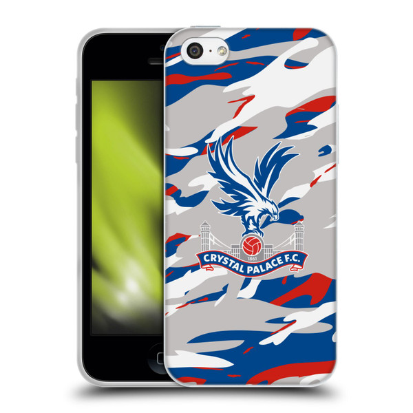Crystal Palace FC Crest Camouflage Soft Gel Case for Apple iPhone 5c