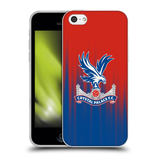 Crystal Palace FC Crest Halftone Soft Gel Case for Apple iPhone 5c