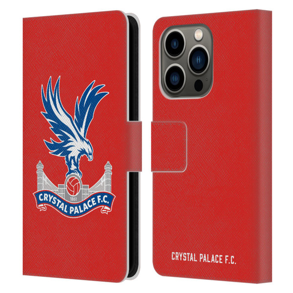 Crystal Palace FC Crest Eagle Leather Book Wallet Case Cover For Apple iPhone 14 Pro