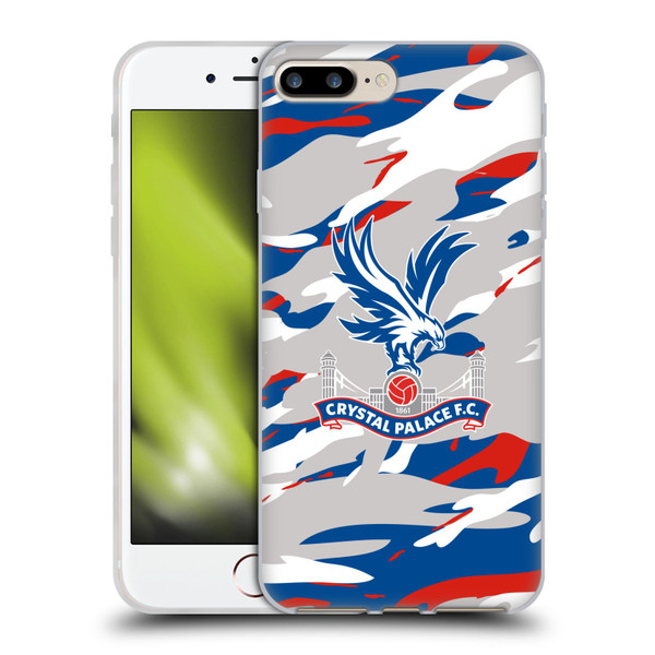 Crystal Palace FC Crest Camouflage Soft Gel Case for Apple iPhone 7 Plus / iPhone 8 Plus
