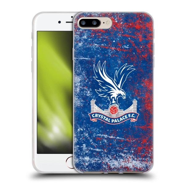 Crystal Palace FC Crest Distressed Soft Gel Case for Apple iPhone 7 Plus / iPhone 8 Plus & MagSafe