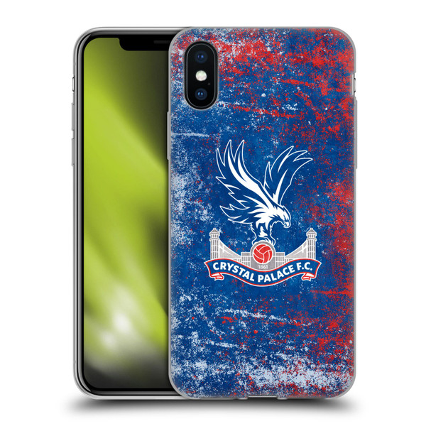 Crystal Palace FC Crest Distressed Soft Gel Case for Apple iPhone X / iPhone XS