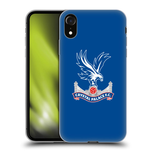 Crystal Palace FC Crest Plain Soft Gel Case for Apple iPhone XR