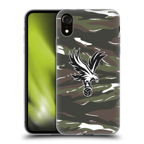 Crystal Palace FC Crest Woodland Camouflage Soft Gel Case for Apple iPhone XR