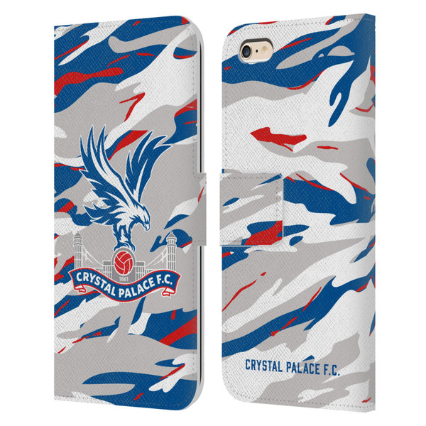 Crystal Palace FC Crest Camouflage Leather Book Wallet Case Cover For Apple iPhone 6 Plus / iPhone 6s Plus