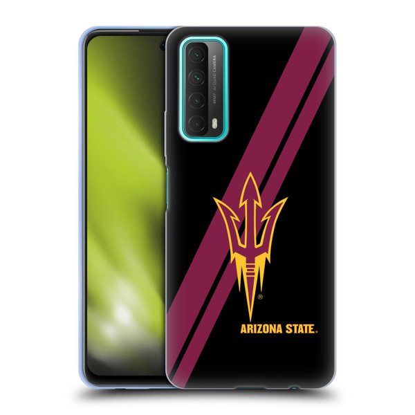 Arizona State University ASU Arizona State University Stripes Soft Gel Case for Huawei P Smart (2021)