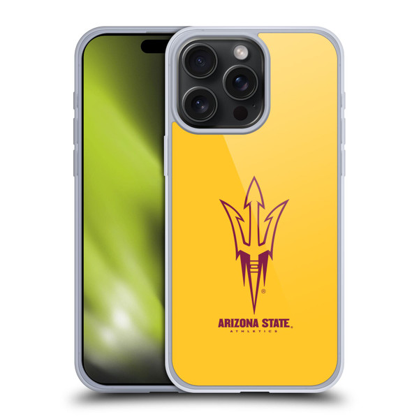 Arizona State University ASU Arizona State University Plain Soft Gel Case for Apple iPhone 15 Pro Max