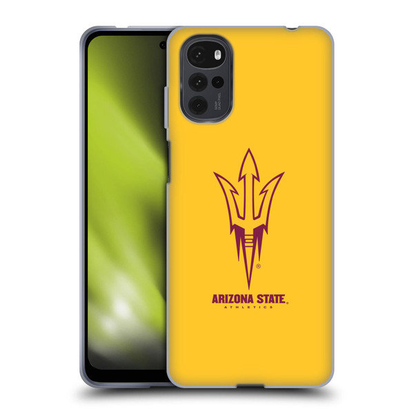 Arizona State University ASU Arizona State University Plain Soft Gel Case for Motorola Moto G22