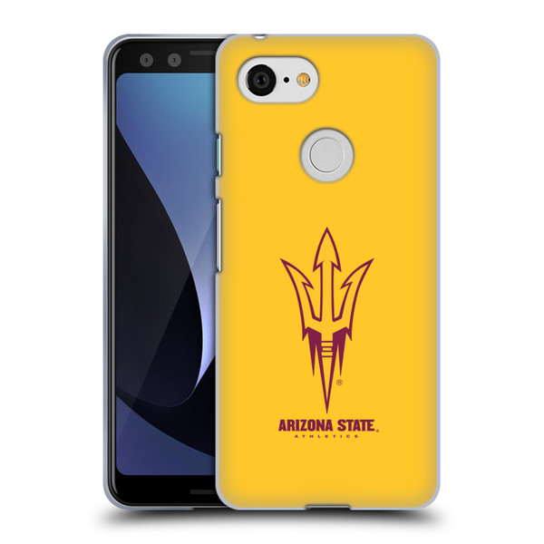 Arizona State University ASU Arizona State University Plain Soft Gel Case for Google Pixel 3