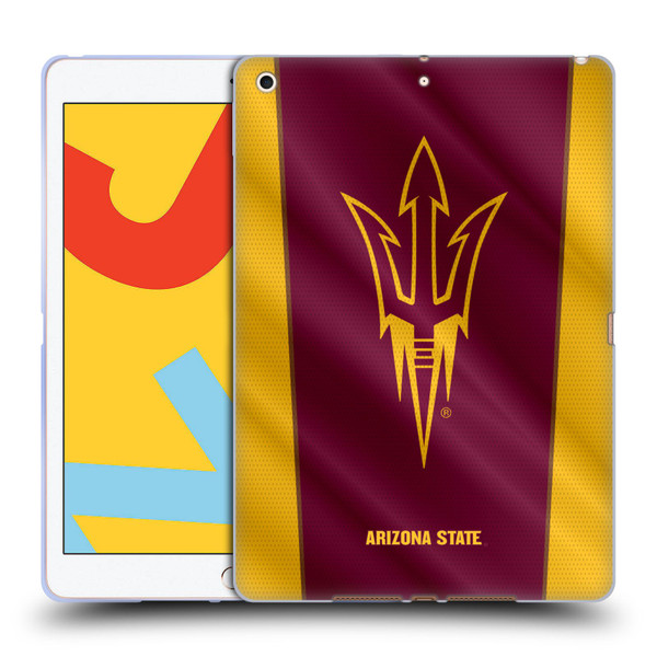 Arizona State University ASU Arizona State University Banner Soft Gel Case for Apple iPad 10.2 2019/2020/2021