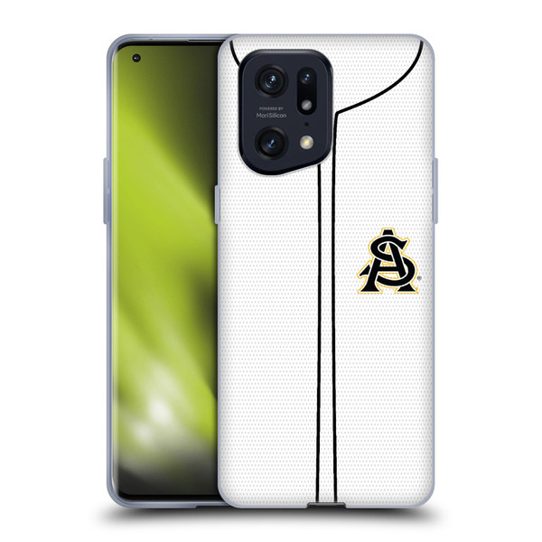 Arizona State University ASU Arizona State University Baseball Jersey Soft Gel Case for OPPO Find X5 Pro