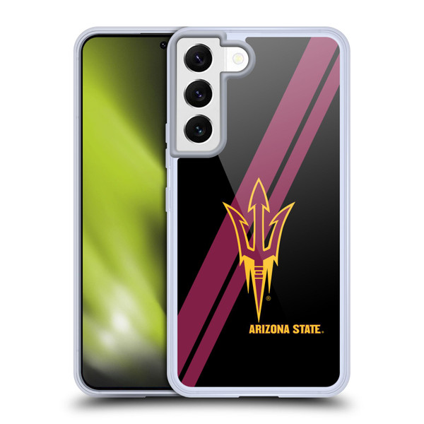 Arizona State University ASU Arizona State University Stripes Soft Gel Case for Samsung Galaxy S22 5G