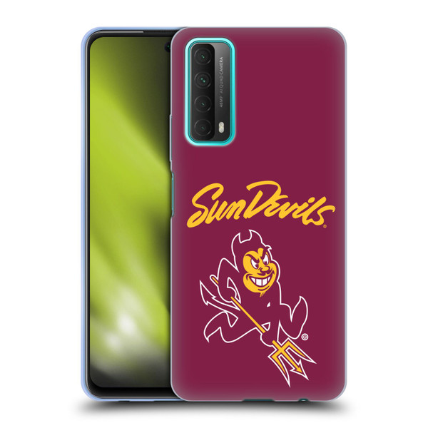 Arizona State University ASU Arizona State Art Sun Devils Soft Gel Case for Huawei P Smart (2021)