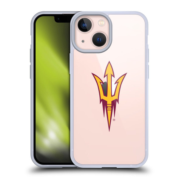 Arizona State University ASU Arizona State Art Logo Soft Gel Case for Apple iPhone 13 Mini