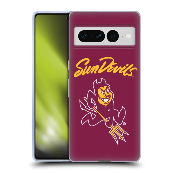 Arizona State University ASU Arizona State Art Sun Devils Soft Gel Case for Google Pixel 7 Pro