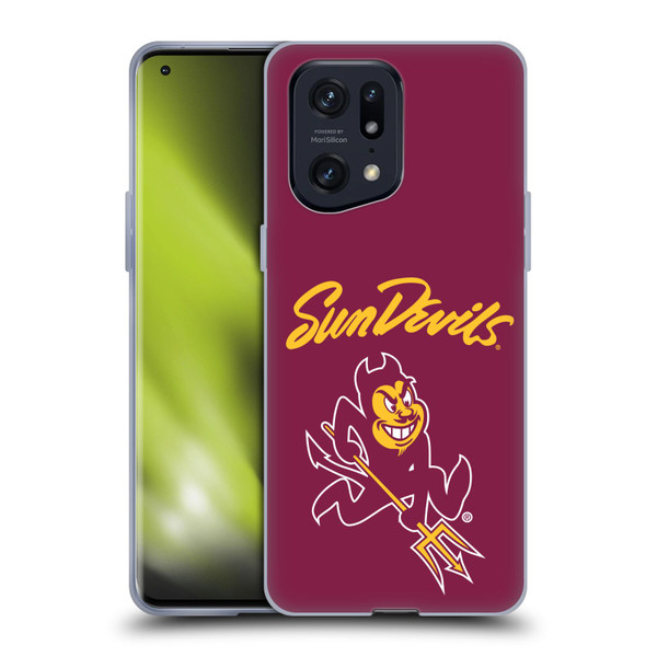 Arizona State University ASU Arizona State Art Sun Devils Soft Gel Case for OPPO Find X5 Pro