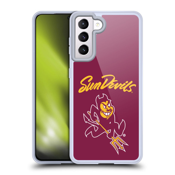 Arizona State University ASU Arizona State Art Sun Devils Soft Gel Case for Samsung Galaxy S21 5G