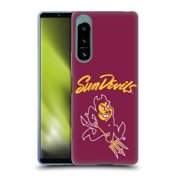 Arizona State University ASU Arizona State Art Sun Devils Soft Gel Case for Sony Xperia 5 IV