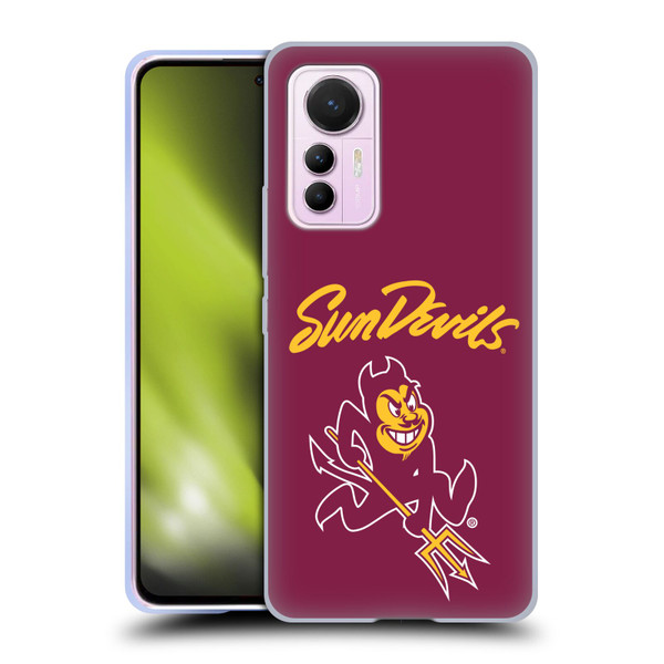 Arizona State University ASU Arizona State Art Sun Devils Soft Gel Case for Xiaomi 12 Lite