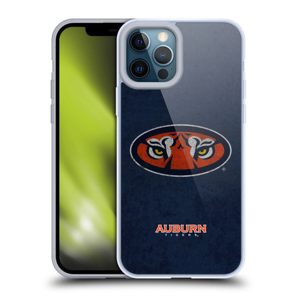Auburn University AU Auburn University Distressed Look Soft Gel Case for Apple iPhone 12 Pro Max