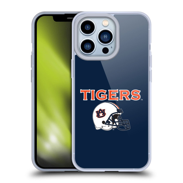 Auburn University AU Auburn University Helmet Logotype Soft Gel Case for Apple iPhone 13 Pro