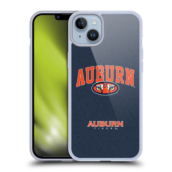 Auburn University AU Auburn University Campus Logotype Soft Gel Case for Apple iPhone 14 Plus