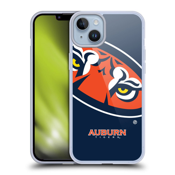 Auburn University AU Auburn University Oversized Icon Soft Gel Case for Apple iPhone 14 Plus