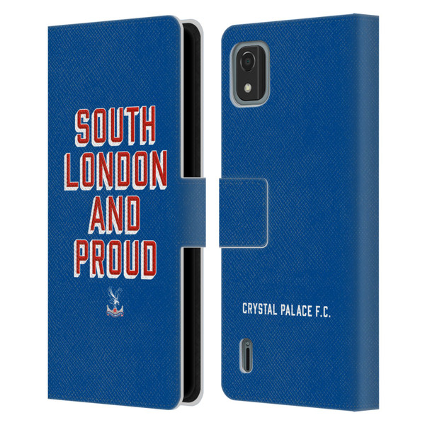 Crystal Palace FC Crest South London And Proud Leather Book Wallet Case Cover For Nokia C2 2nd Edition