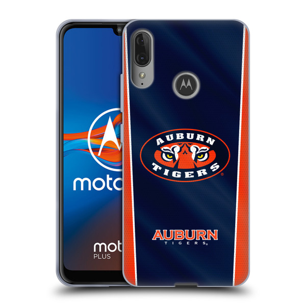 Auburn University AU Auburn University Banner Soft Gel Case for Motorola Moto E6 Plus