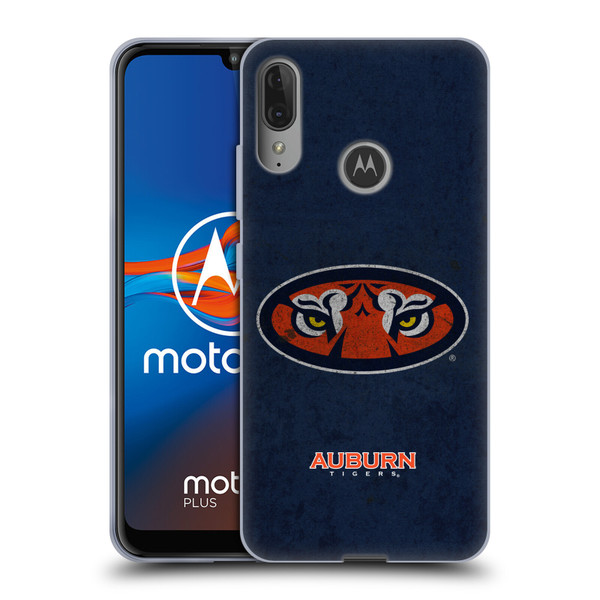 Auburn University AU Auburn University Distressed Look Soft Gel Case for Motorola Moto E6 Plus