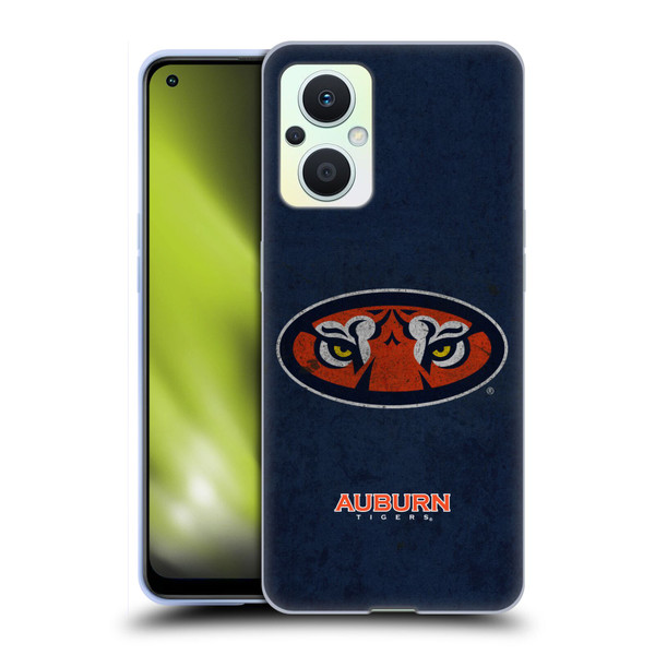 Auburn University AU Auburn University Distressed Look Soft Gel Case for OPPO Reno8 Lite