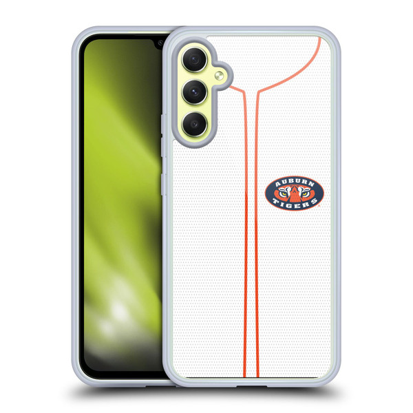 Auburn University AU Auburn University Baseball Jersey Soft Gel Case for Samsung Galaxy A34 5G